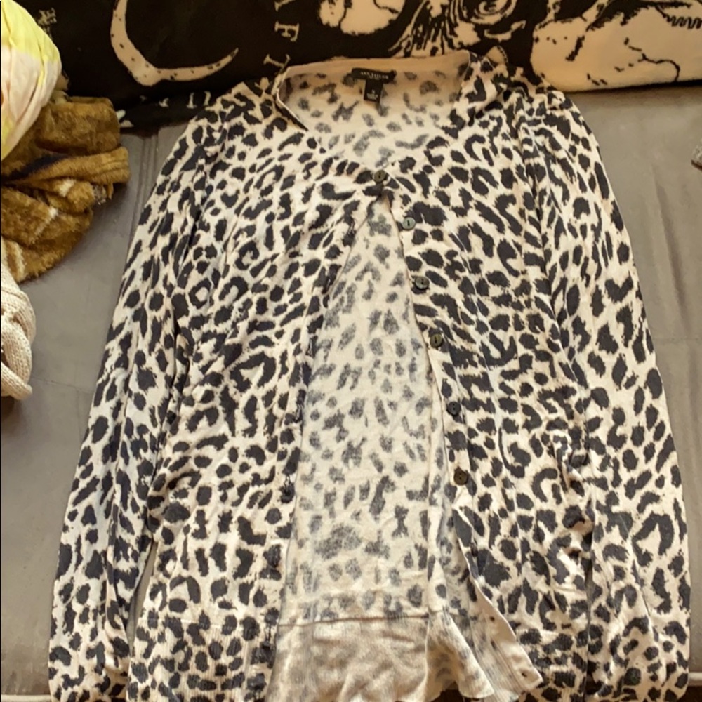 cheetah print pullover